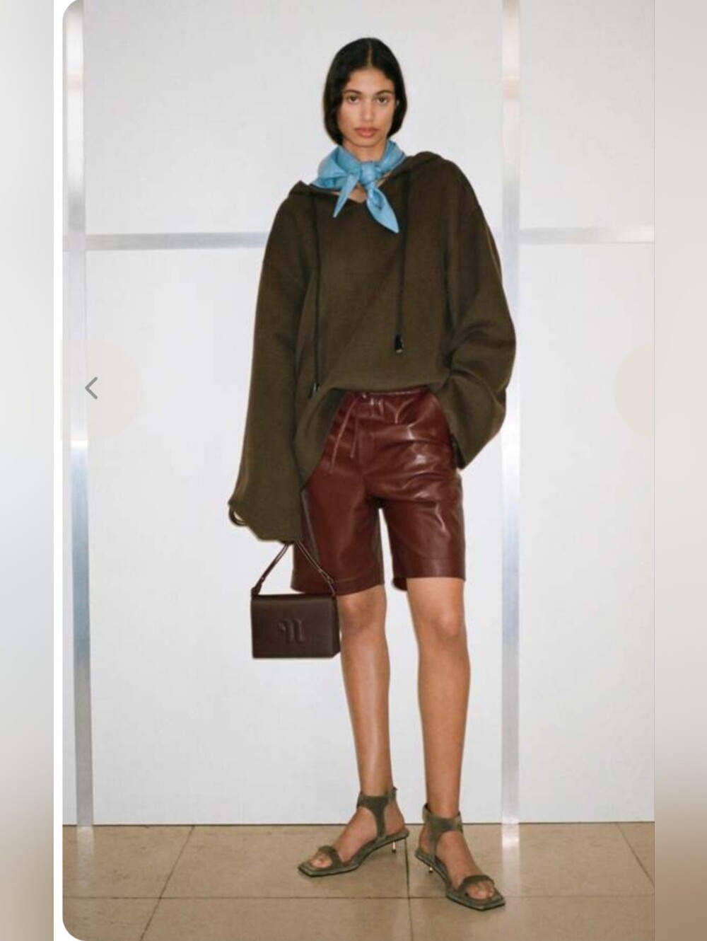 Nanushka Munira Shorts In Plum Chutney - Picture 8 of 13